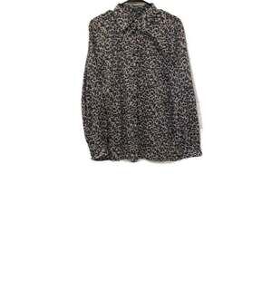 Lauren Ralph Lauren Leopard Print Button Down Shirt Size 1X